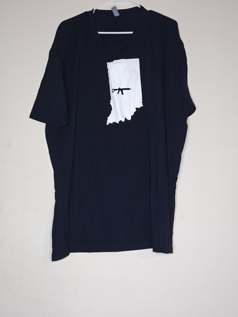 Men's Navy Graphic T-Shirt with White State Print